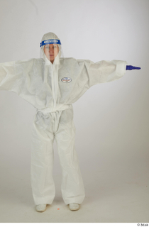 Photos Daya Jones Nurse in Protective Suit standing t poses…
